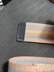 Gait Belt Belt Pink Yellow Blue Pastel Color Silver Hardware 4FT Length 2″ Wide