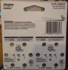 Energizer Zinc Air Hearing Aid Batteries Size 10 – 12 Count Total NEW