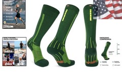 1 & 2 Pack Compression Socks 21–26 mmHg, Graduated Running & Travel, for Men …