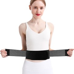 Magnetic Back Support Brace Belt Lumbar Lower Waist Breathable Back Pain Relief