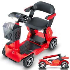 ZIPPYGO Red 1000W Folding Mobility Scooter 4 Wheel For Elderly Adult 36V/21Ah US
