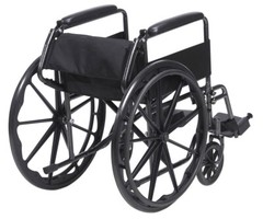 Drive Medical Silver Sport 1 Fixed Arm Swing-away Footrests Wheelchair Silver V