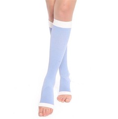 3Pairs Open Toe Toeless Compression Socks(15-20mmHg) Large-X-Large, Mix Color