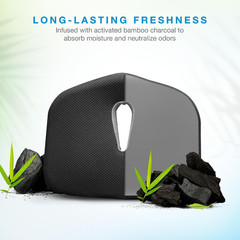 Type S Smoothing Premium Comfort Memory Foam Seat Cushion – Ergonomic Back Pain