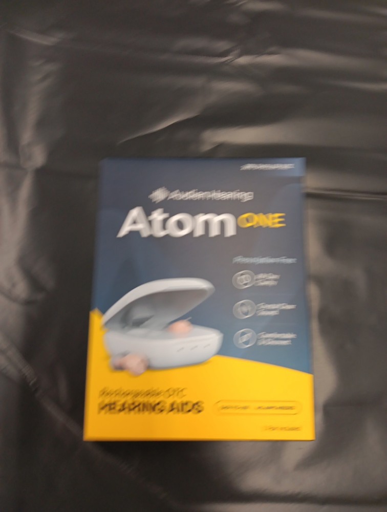 Audien Atom One OTC Hearing Aids Wireless, Rechargeable, Beige