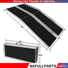 10 FT Multi Fold Breifcase Aluminum Wheelchair Ramp Rated 600 LB New