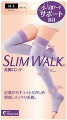 SLIM WALK Compression Socks For Relax Time Long type M-L(23-25cm) Size