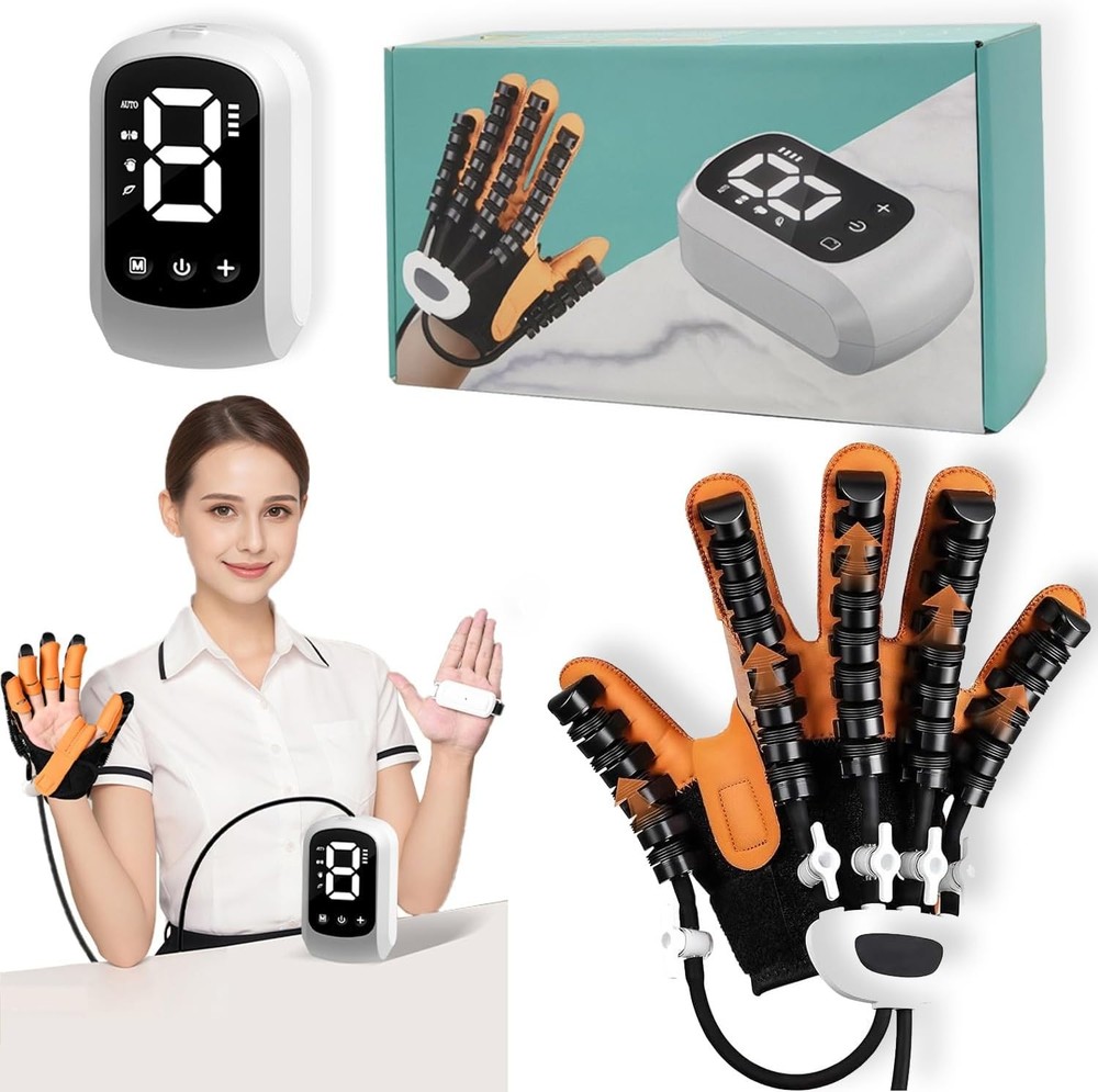Intelligent rehabilitation robot gloves, finger training, hand function recovery