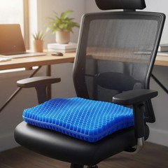 Super Large Gel Seat Cushion for Long Sitting Relief – 19x18x1.65in Cooling C…