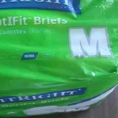 FitRight OptiFit Ultra Incontinence Briefs Disposable Size M White 20 Count