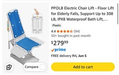 Electric Chair Lift, Get Up from Floor, Floor Lift, Help You Stand Up Again