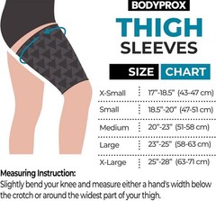 BODYPROX Thigh Compression Sleeves-Small-1 Pair-NEW IN ORIG BOX