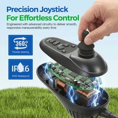 New Mobility Electric Wheelchair Folding Powerchair All Terrain Free Shipping