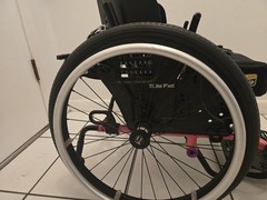 Tilite Pilot Pink Permobil Wheelchair Missing Back Handles & Cushion