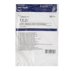 T.E.D. ANTI-EMBOLISM STOCKINGS, KNEE HIGH CARDINAL HEALTH (Large) SIZE E 7203