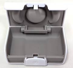 Unitron White ABS Plastic Hard Travel Protection Replacement Hearing Aids Case