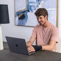 ComfyBrace Copper Infused Wrist Brace/Hand Large / Ex-Large, Black