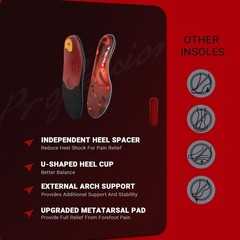 VALSOLE 250+ lbs Plantar MEN 15-15 1/2 | WOMEN 17-17 1/2–(327mm), Red