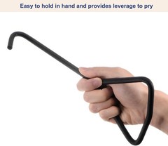 Heavy Loading Manhole Hook for Storm Drain Covers, Durable Steel Design