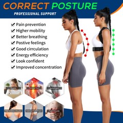 Back Brace Posture Corrector Shoulder Straightener Belt Pain Relief Fortemotus