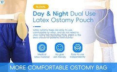 Bladder Lumbar Side Pocket Day/Night Set Latex Material Colostomy bags Reusable