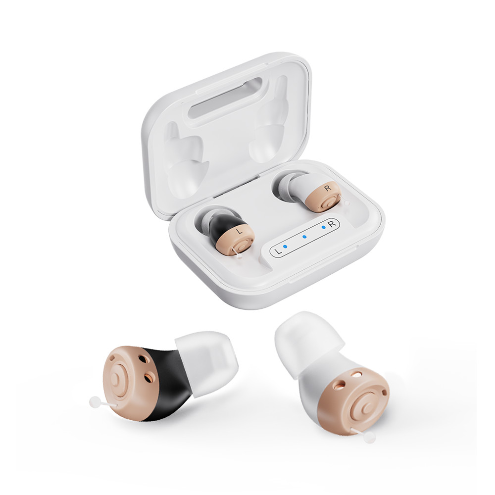 JINGHAO 16H Working Time Hearing Aids Rechargable Invisible Sound Amplifier US