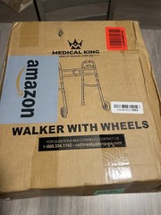 Medical king Walkers for Seniors Aluminum Lightweight Walker with Wheels