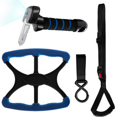 4Pc Mobility Standalone Kit:Car Door Assist Handle for Elderly & Adjustable Stan