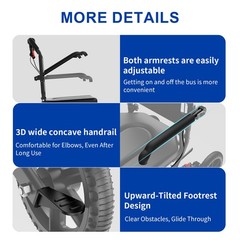Portable Foldable Shower Chair With Removable Bedpan Lightweight Wheelchair New