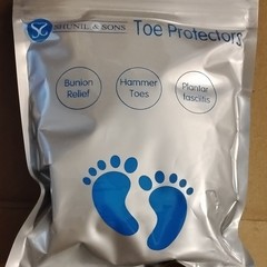 SHUNIL & SONS Toe Protectors Blue Silver for Bunion Relief, Hammer Toes