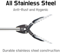 Stainless Steel Grabber Reacher Tool Heavy Duty Trash Picker Tongs, 40 Inch