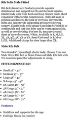 Core Products International Male Rib Belt XXX-Large 53 X 57″ Stabilizes Rib Cage
