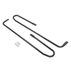 Universal Step Handrail Sturdy Black Metal For Stairs Porch & Loft Steps