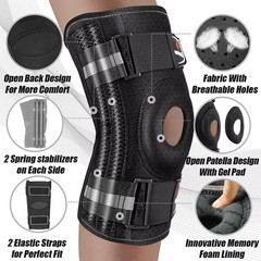 Medical Grade Hinged Knee Brace – ACL & Meniscus Support – Professional Quality