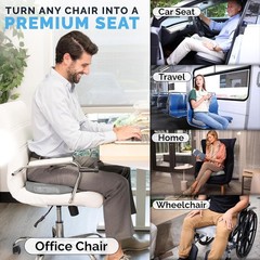 ComfiLife Premium Gel & Memory Foam Seat Cushion – Doctor Recommended Office