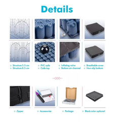 Inflatable Wheelchair Air Cushion 20x20x3 inch Relieve Pressure-High quality