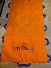 Taylor Titan PCX Reusable Patient Lift Transfer Sheet Orange Blue Handles
