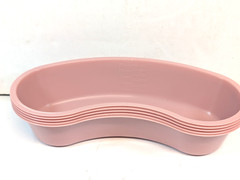 Comfort Axis 700 cc Kidney Shaped Rose Emesis Basin with Graduations Pack of 5