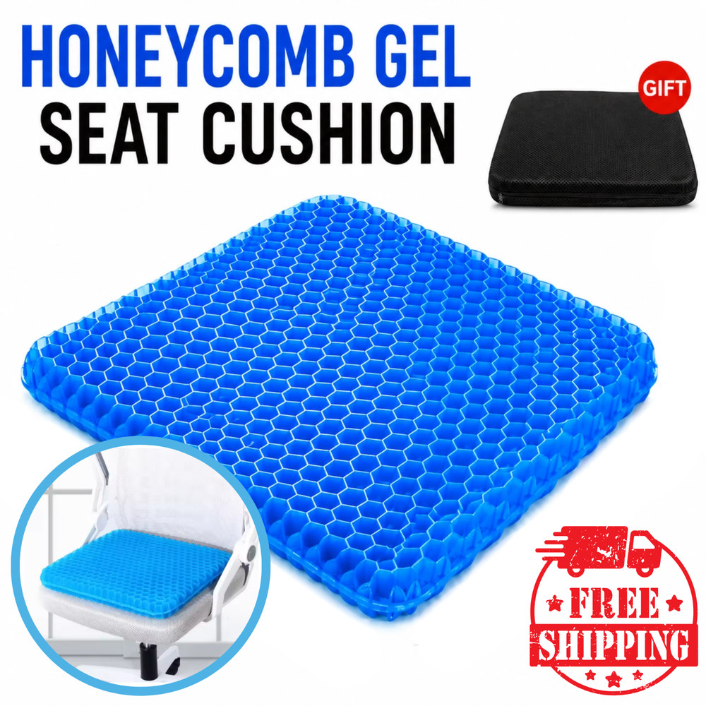 Honeycomb Gel Seat Cushion Cooling Pad for Office Chair Car Pressure Relief