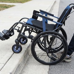 Journey SoLite C2 Ultra Lightweight Wheelchair, Foldable Manual Chair, Blue