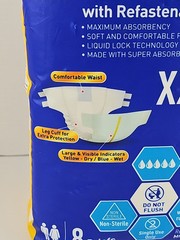 Maximum Absorbency Adult Briefs with Refastenable Tabs 8 Ct. Size XXX-Large