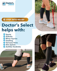 2 Pairs Copper Calf Compression Sleeve – Leg Compression Sleeves for Women & Men