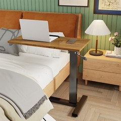 Over Bed Chair Table Hospital Overbed Height Adjustable Laptop Tray Stand Tilt