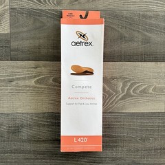 Aetrex L420 Compete Orthotics Insoles Women’s Size 9 Low & Flat Arch