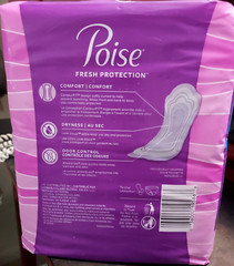 2 Packages – Poise Incontinence Pads – Regular Length – Level 4 – 40 total