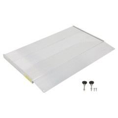 4.38″H 700lbs Capacity Threshold Ramp Bridge Portable Aluminum Angled Entry