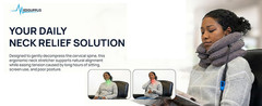 Neck Stretcher for Pain Relief & Cervical Traction – Massager & Relaxer