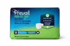 Prevail Per-Fit 360 Briefs Size 2 (45-62”) 18 Ct Max Plus Unisex