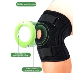 Plus Size Knee Brace with Patella Gel Pads Support for Men Women Injury Relief