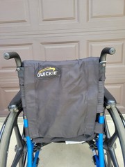Quickie 2 Lite 17″ X 17″ Manual Wheelchair Used 17″x17″ Foldable Blue